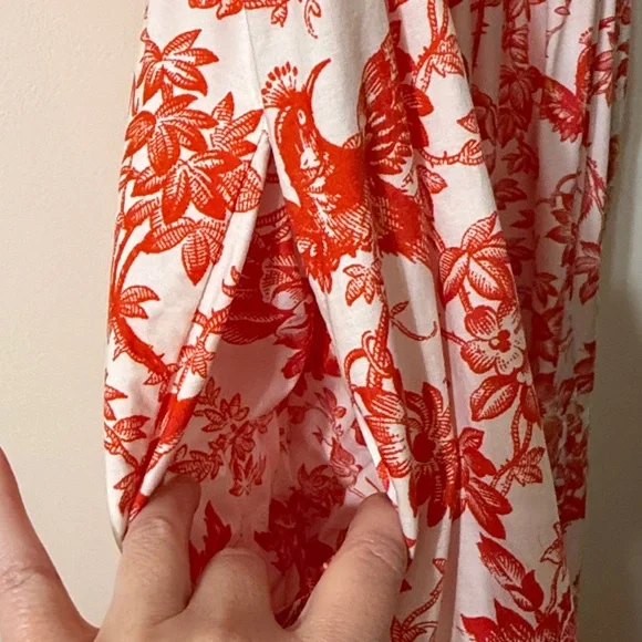 Anthropologie Somerset Maxi dress in Red and White floral pattern. - Picture 6 of 6